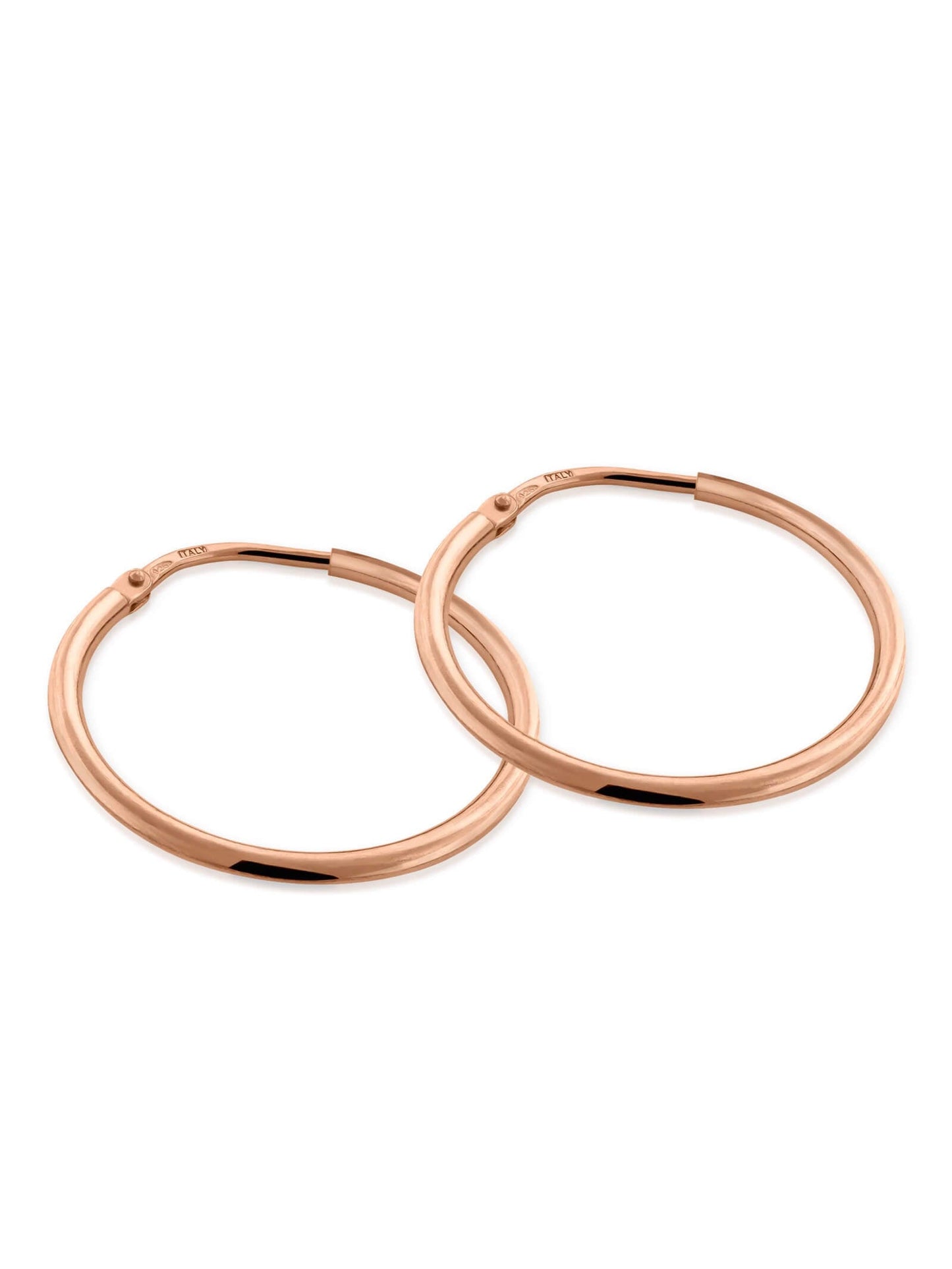 Kreis Creolen HOOP Dezent Roségold Vergoldet-0