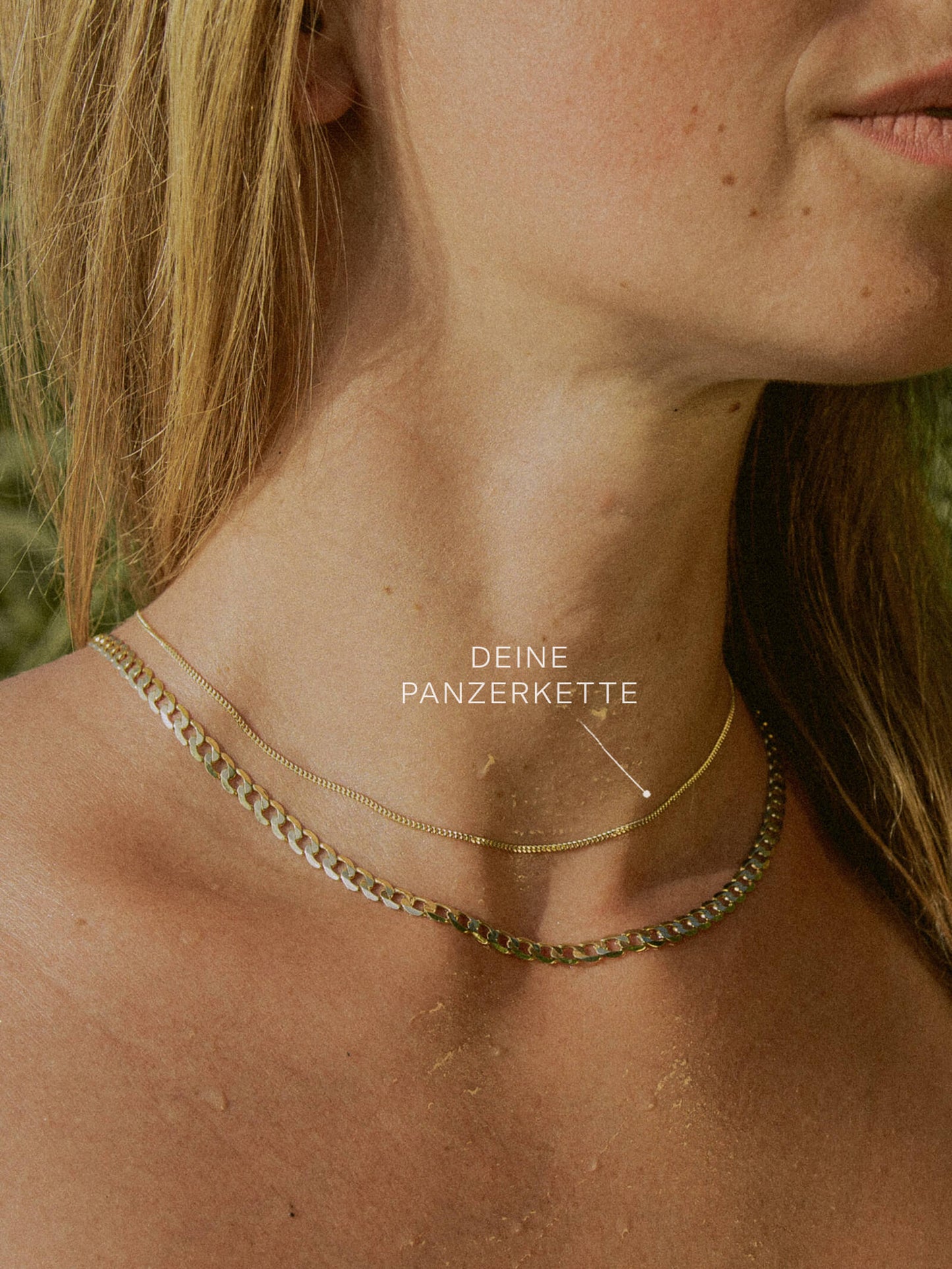 Panzerkette TIMELESS Minimalistisch 8k Gold