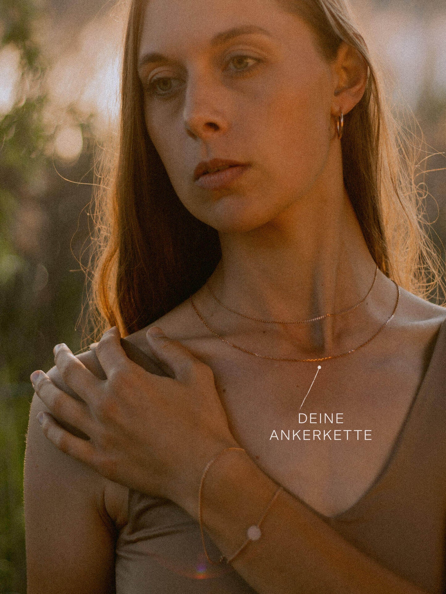 Ankerkette DELICATE Filigran Roségold Vergoldet