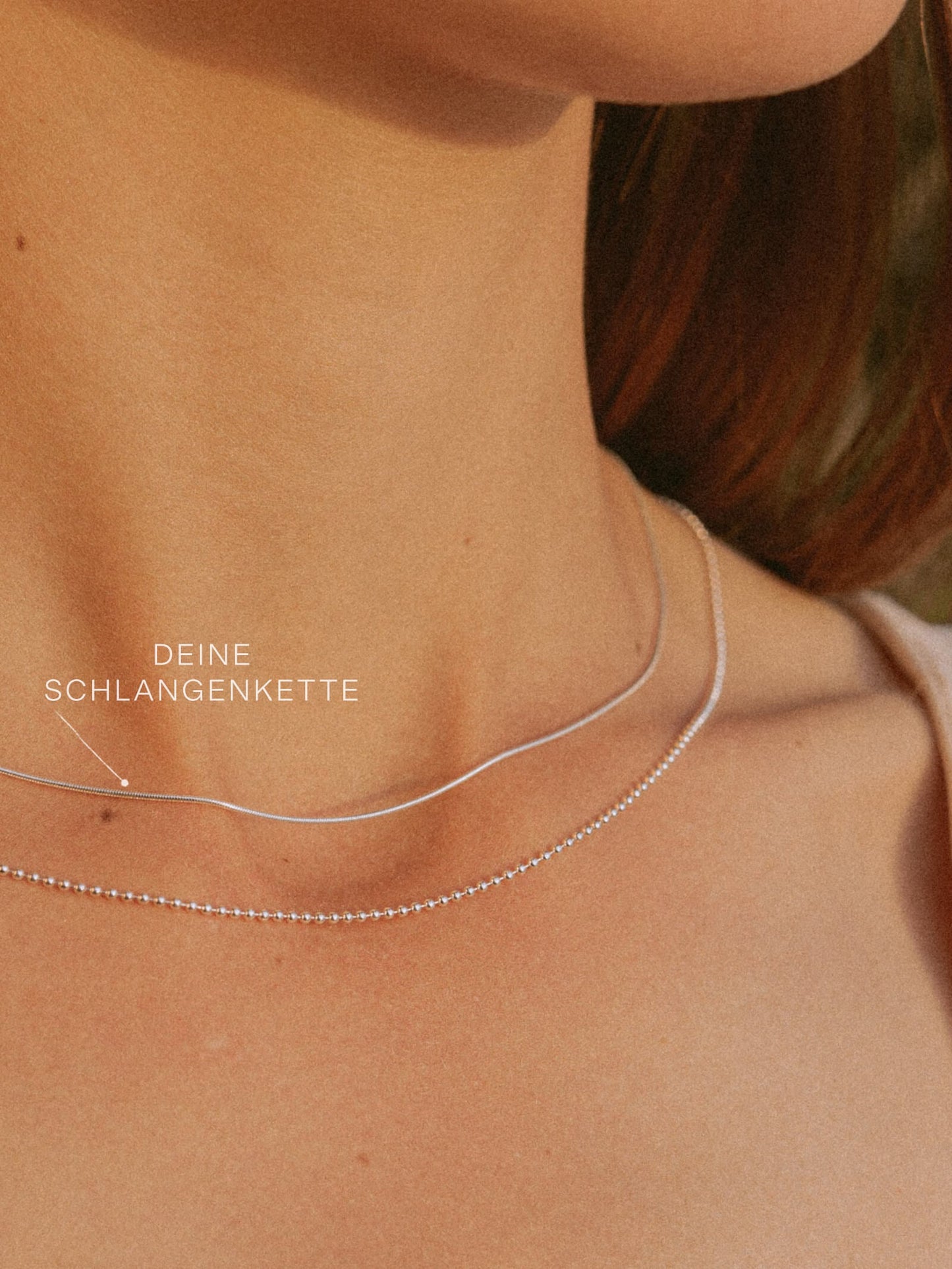Schlangenkette ETERNITY Hauchzart Silber