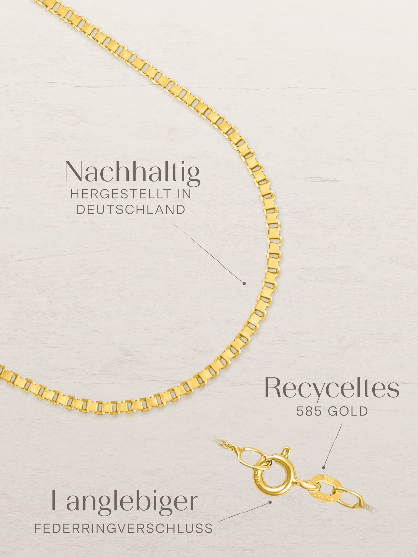 Fußkette Singapurkette mit Kugel SINGAPORE 14k Echtgold